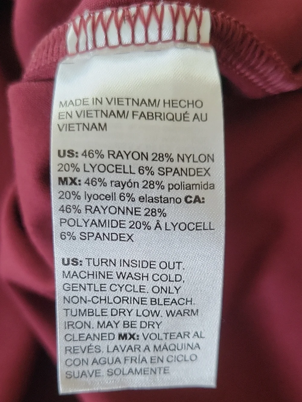 Chico's Cranberry‎ Ponte Long Sleeve Tunic Size Medium